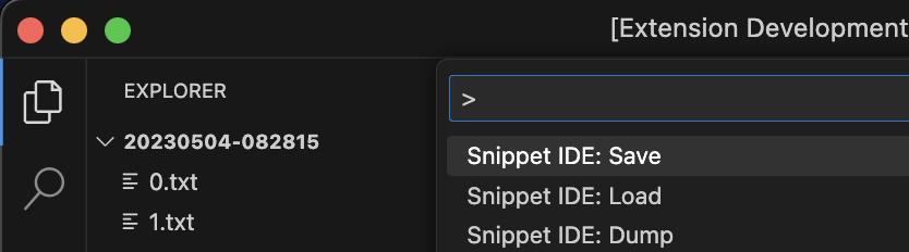 Snippet IDE